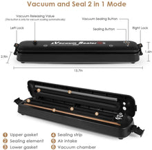 Load image into Gallery viewer, New Upgrade Automatic Vacuum Sealer Machine, Dry & Moist Food Modes