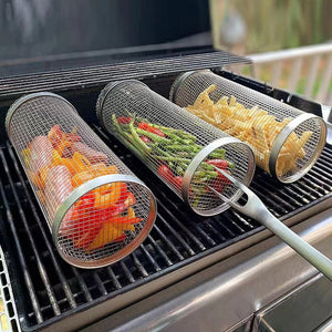 Vianys Rolling Grill Basket