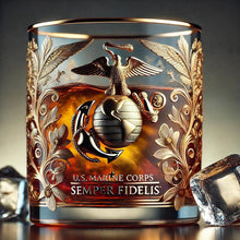Load image into Gallery viewer, Vianys Veteran Tribute Glass
