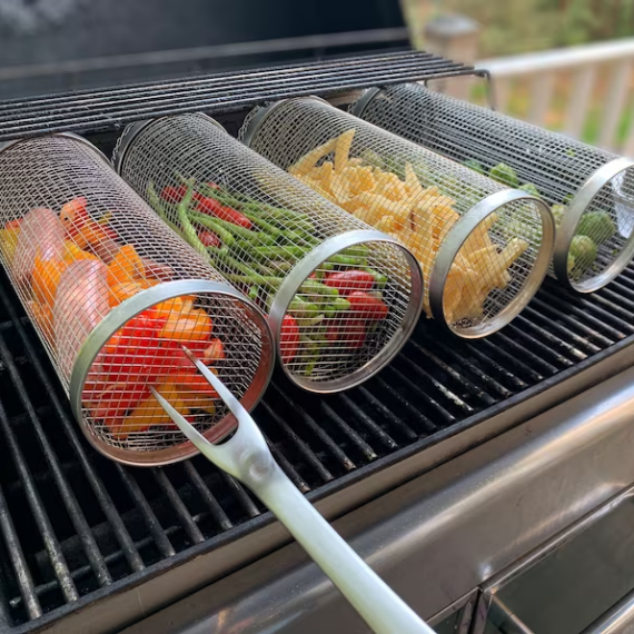 Vianys Rolling Grill Basket