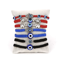 Load image into Gallery viewer, 7 PCS Evil Eye Braided Adjustable Bracelet