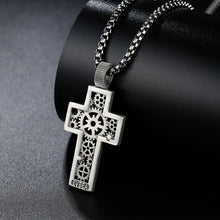 Load image into Gallery viewer, Gear Cross Pendant