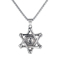 Load image into Gallery viewer, Men Stainless Steel Pendants Evil Eye Punk Neckalces