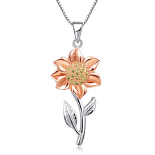 Load image into Gallery viewer, Women&#39;s Sunflower Plating Gold Clavicle Necklace