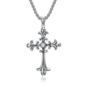 Gothic Stylel Vintage Stainless Stee Cross Pendant