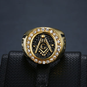 Gold Color Masonic Ring