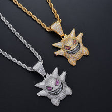 Load image into Gallery viewer, 【Free Shipping】Hip Hop Bling Iced-Out Gengar Pendant Necklace