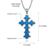 Load image into Gallery viewer, Men&#39;s Gothic Style Large Cross Necklace