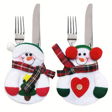 Load image into Gallery viewer, Christmas Kitchen Decorations Cutlery Bags