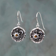 Load image into Gallery viewer, Retro Sun And Moon Necklace Earrings