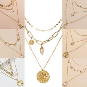 Women's Gold-Plated Exquisite Pendant Necklace