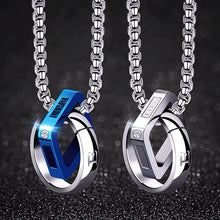 Load image into Gallery viewer, Men&#39;s Simple Double Ring Necklace