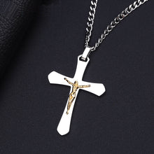 Load image into Gallery viewer, Titanium Steel Jesus Cross Pendant