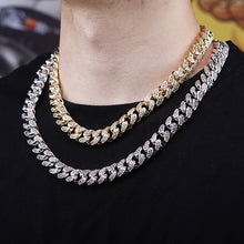 Load image into Gallery viewer, Men&#39;s 14mm Colored Zircon Miami Cuban Chain