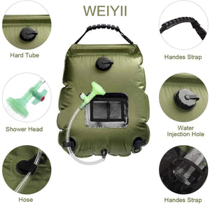 Portable Solar Shower Bag For Camping