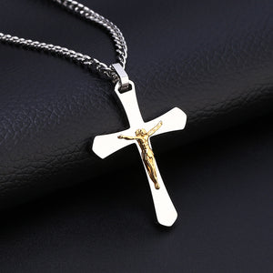 Titanium Steel Jesus Cross Pendant