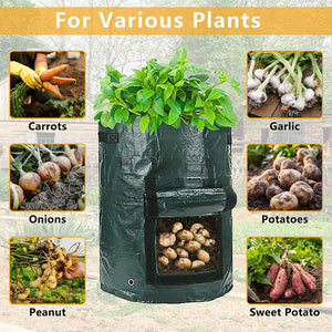 Potato Grow Planter PE Container Bag Vegetables Garden Outdoor