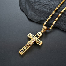 Load image into Gallery viewer, Jesus Cross Pendant Necklace