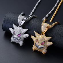 Load image into Gallery viewer, 【Free Shipping】Hip Hop Bling Iced-Out Gengar Pendant Necklace