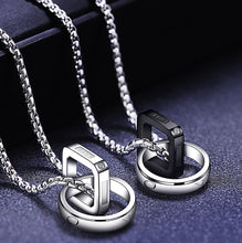 Load image into Gallery viewer, Men&#39;s Simple Double Ring Necklace