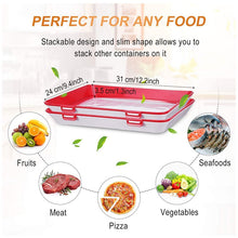 Load image into Gallery viewer, Food Preservation Tray Vacuum Seal, Stackable and Reusable, BPA Free