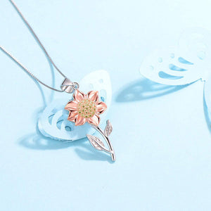 Women's Sunflower Plating Gold Clavicle Necklace