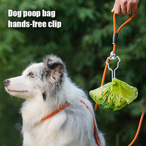 Hands Free Dog Poop Bag Holder Fit Any Leash(2Pcs)