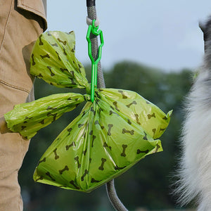 Hands Free Dog Poop Bag Holder Fit Any Leash(2Pcs)