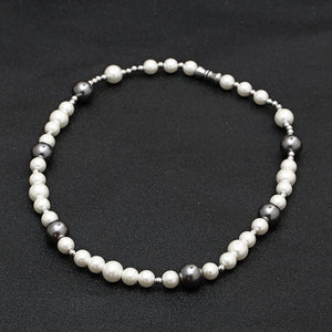 20 Inches Imitation Pearls Collar Necklace For Men