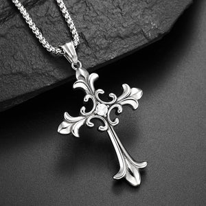 Gothic Stylel Vintage Stainless Stee Cross Pendant