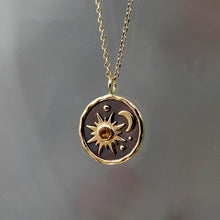 Load image into Gallery viewer, Retro Sun And Moon Necklace Earrings