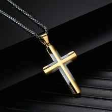 Load image into Gallery viewer, Men&#39;s Simple Curved Cross Necklace