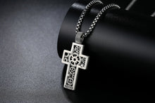 Load image into Gallery viewer, Gear Cross Pendant