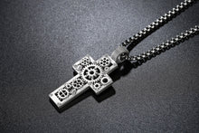 Load image into Gallery viewer, Gear Cross Pendant