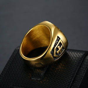 Gold Color Masonic Ring