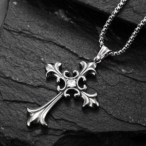 Gothic Stylel Vintage Stainless Stee Cross Pendant