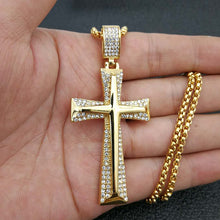 Load image into Gallery viewer, Titanium Steel Gold-Plated Cross Necklace