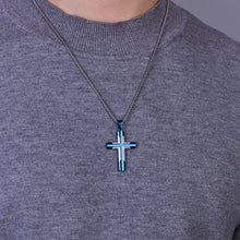 Load image into Gallery viewer, Men&#39;s Simple Curved Cross Necklace