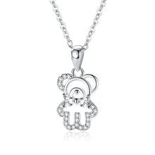 Load image into Gallery viewer, S925 Sterling Silver Cute Bear Necklace