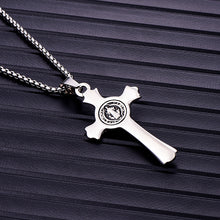 Load image into Gallery viewer, Men&#39;s Stainless Steel Jesus Cross Pendant Necklace