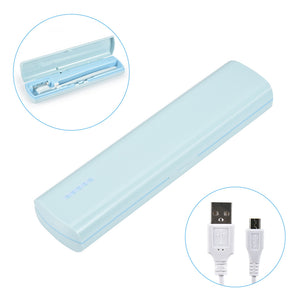 Portable Rechargeable Toothbrush Sanitizer Case