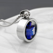 Load image into Gallery viewer, Stainless Steel Rotatable Engraved Bible Pendant Men&#39;s Necklace