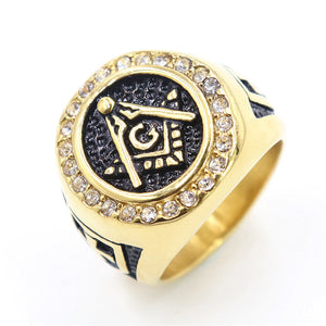 Gold Color Masonic Ring