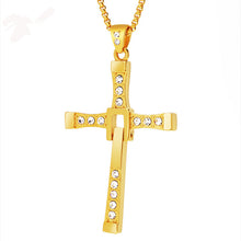 Load image into Gallery viewer, Men&#39;s Cross Pendant Necklace