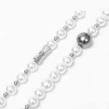 Load image into Gallery viewer, 20 Inches Imitation Pearls Collar Necklace For Men