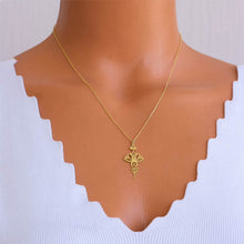 Load image into Gallery viewer, Stainless Steel Unalome Lotus Necklace