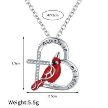 Load image into Gallery viewer, Women&#39;s Heart And Bird Necklace