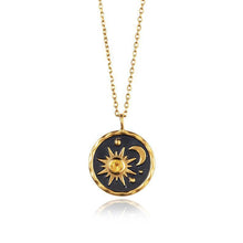 Load image into Gallery viewer, Retro Sun And Moon Necklace Earrings