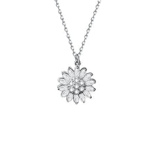 Load image into Gallery viewer, 925 Sterling Silver Womens Rotatable Sunflower Necklace