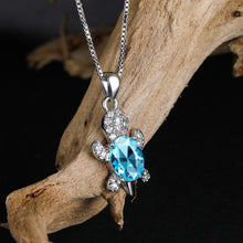 Load image into Gallery viewer, Cute Tortoise Crystal Zircon Necklace For Women And Girls